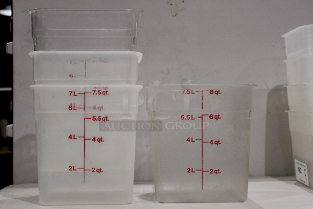Cambro 8SFSPP 8qt Food Storage Container. 
4x Your Bid
 - Image 2 of 6