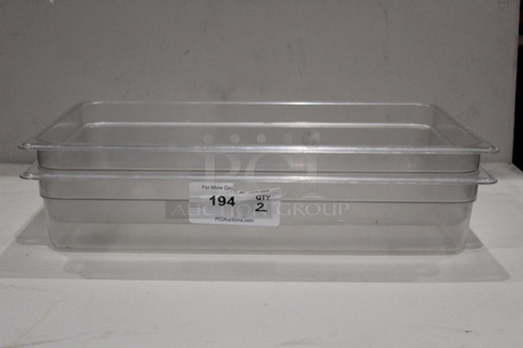 Cambro 14CW Camwear Pans, Full Size, 4" Deep. 
12-3/4x20-7/8x4
2x Your Bid
