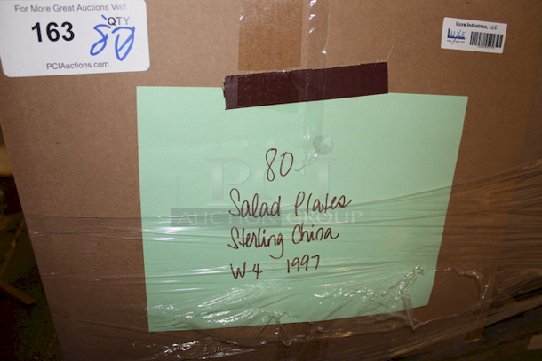 HUGE LOT!! Sterling China W4, 1997 8" Salad/Dinner Dishes, Rimmed. 80x Your Bid - Image 2 of 2