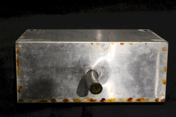 NICE!  Wall Mount Drip Tray – Brushed Stainless – With Drain - Image 4 of 5