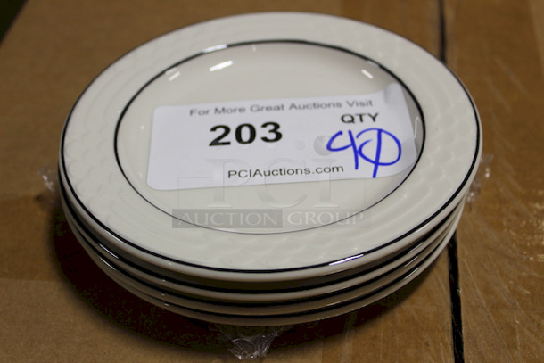 AWESOME! New Sterling China Bread and Butter Dishes, 6-1/4". 40x Your Bid.  - Image 1 of 1