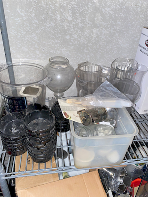 SWEET! Entire Rack Full Of Various Sizes and Style of Cups and Pitchers, Rack Not Included.  - Image 2 of 6