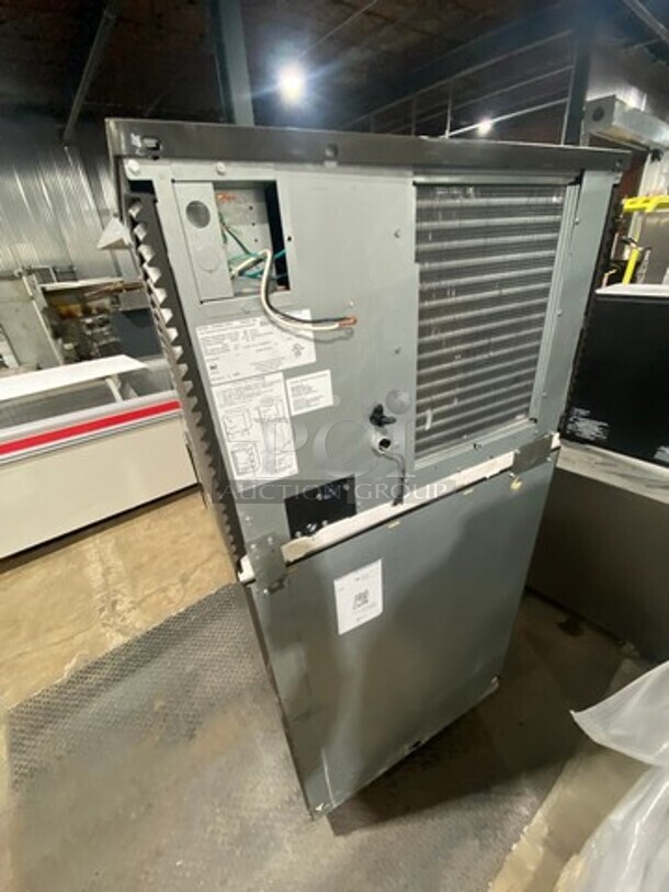 Manitowoc Commercial Ice Making Machine! On Commercial Ice Bin! All Stainless Steel! Model IY0454A161X Serial 1120159369! 115V 1Phase! On Legs! - Image 4 of 10