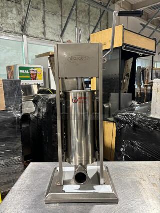 Hakka Sausage Stuffer 2 Speed Stainless Steel Vertical Sausage Maker

