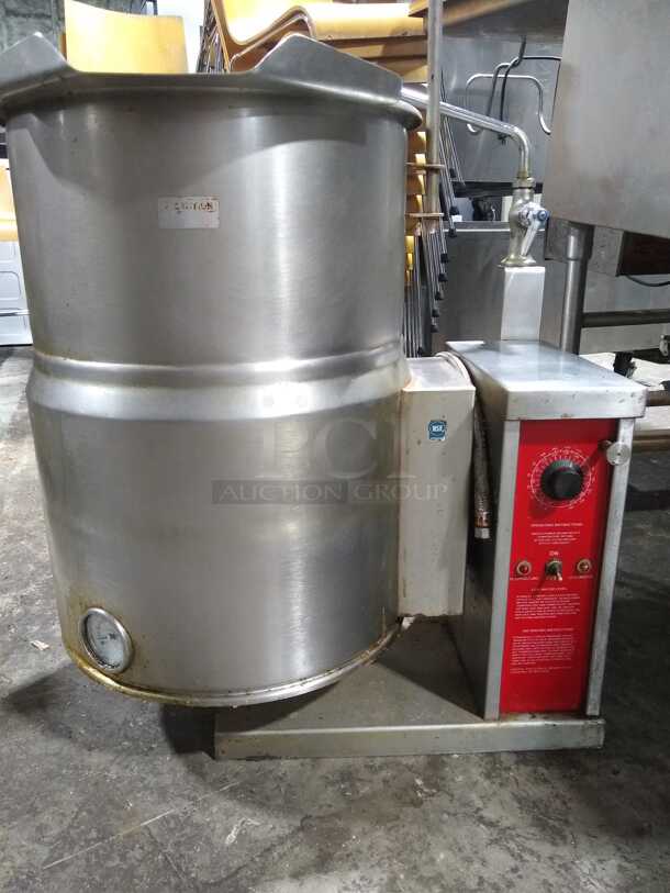 Crown Steam EC-12TW 12 gal. Steam Kettle - Manual Tilt, 2/3 Jacket, 208v/1ph
 - Image 7 of 7