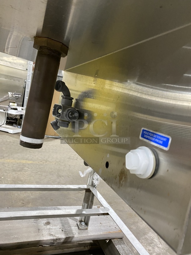 BEAUTIFUL! NEW! 2022 INSINGER Energy star Stainless Steel Commercial Straight Pass-Through Dishwasher W/ Tank! MODEL 50-20N2-NSU 440V/3Ph - Image 8 of 9