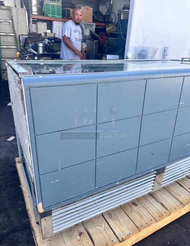Gelo SCACCO MATTO Ice Cream Showcase 220 Volt Working 72"   - Image 1 of 11