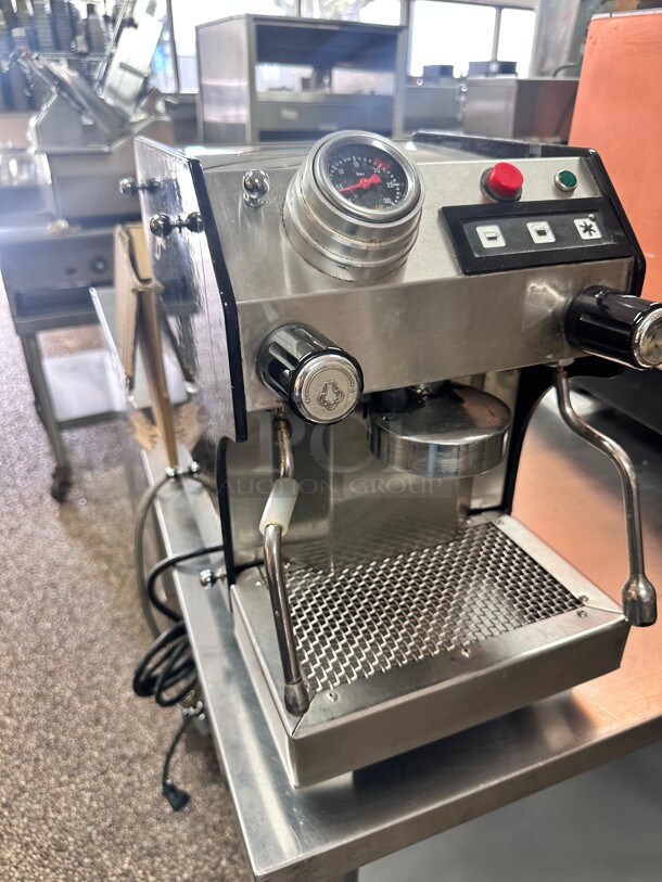 Working Salvatore Italia SES Automatic Espresso Machine w/ (1) Group, (1) Steam Valve, & (1) Hot Water Valve - 220v/1ph - Image 8 of 8