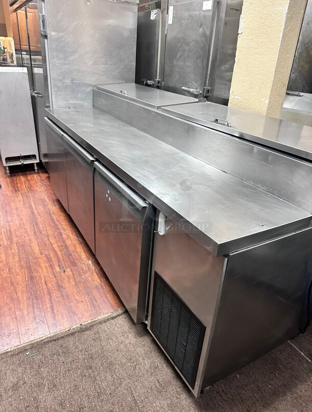 Working Continental CPT92 92 Inch Pizza Prep Table w/ Refrigerated Base, 115v  - Image 3 of 10