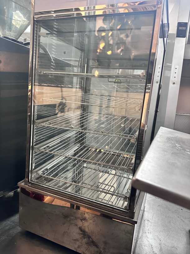 New Countertop 15 inch Food Warmer Display Case 5 Shelf Hot Warming Showcase  Commercial 115 Volt  - Image 6 of 8