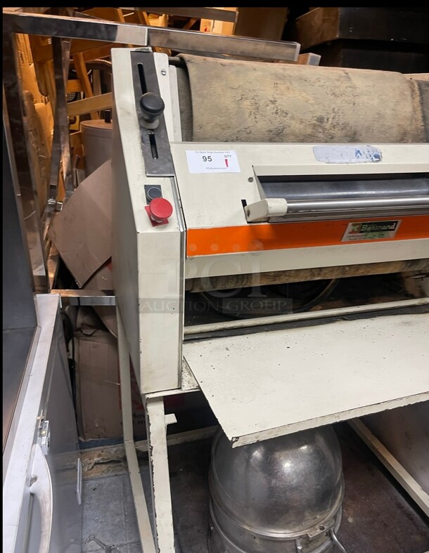 French Made  580 French Bread Baguette Moulder Dough Sheeter Roller 220 Volt Tested and Working - Image 2 of 7
