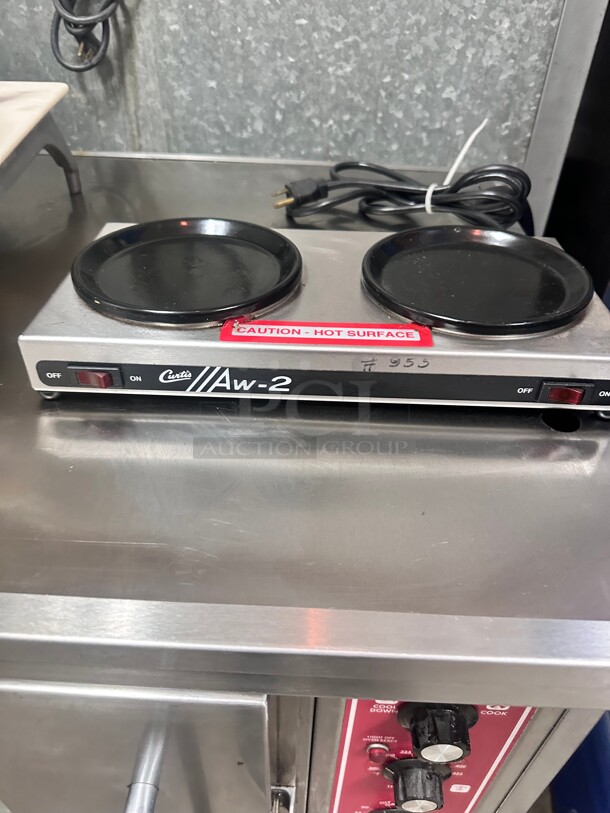 Excellent Curtis AW-2-10 Two Burner Decanter Warmer 120 Volt Tested and Working - Image 2 of 6