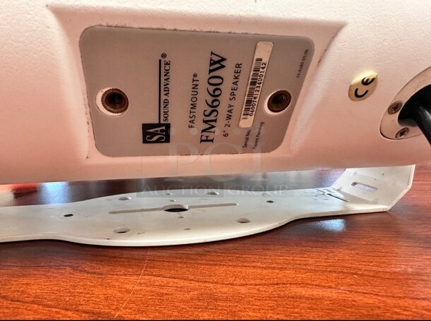 Sound Advance FMS660W 6-1/2" 70/100V 8 Ohm 2-Way Indoor/Outdoor Speaker Pair White - Image 9 of 9