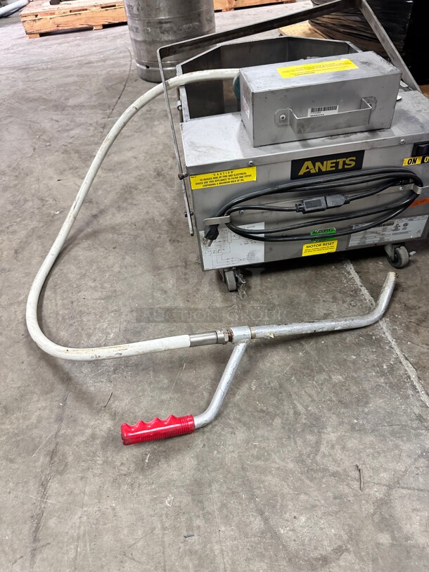 Anets FFM80 GoldenFry 80lb Portable Fryer Filtration Unit with Casters 115 Volt Tested and Working - Image 4 of 7