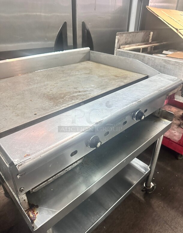 Nice American Range ARMG-36 36 inch Gas Griddle - Manual, 3/4 inch Steel Plate, Natural Gas Working - Image 3 of 5