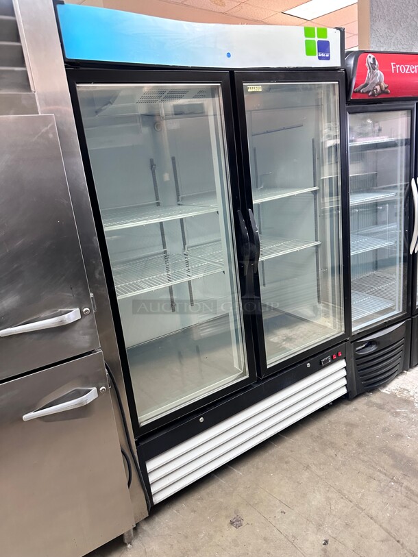 Late Model! Commercial HGD-48F Two Glass Door Freezer 115 Volt Working - Image 1 of 9