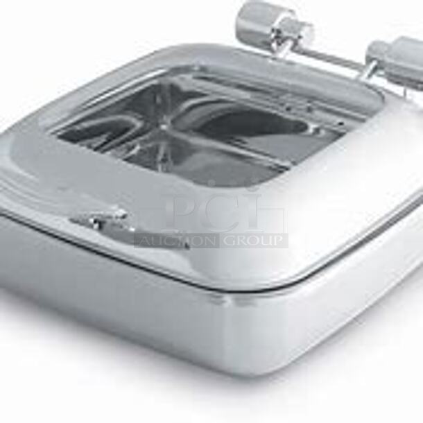 One NEW Vollrath 6 Quart Half Size Glass Top Induction Chafer. #46135 - Image 1 of 2
