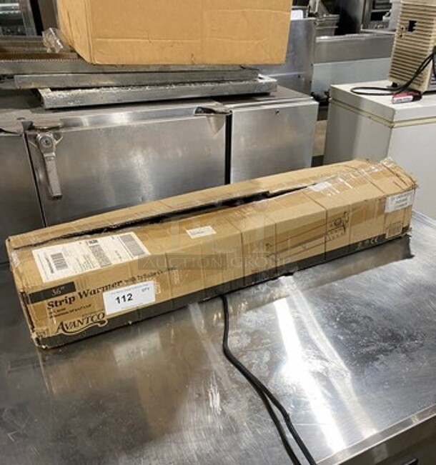 NEW! IN THE BOX! Avantco Commercial Heated Shelf Strip Warmer! Solid Stainless Steel! Model: ISW36INF SN: CK190353R238 120V - Image 1 of 8
