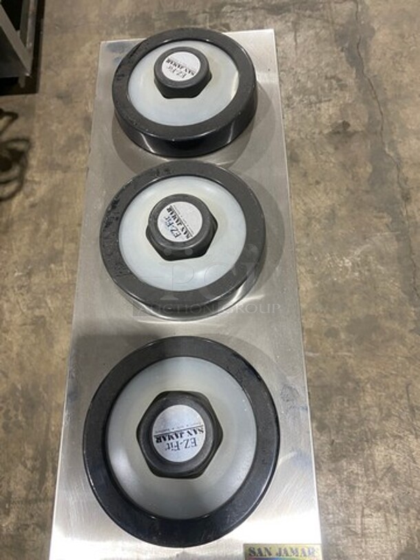 San Jamar Commercial 3 Well EZ FIT Cup Dispenser! All Stainless Steel Body! - Image 5 of 6