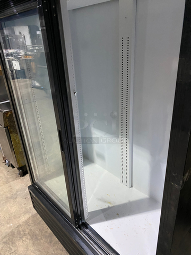 NICE! KOOL-IT 2 Door Refrigerated Display Cooler Merchandiser! With 2 Sliding View Through Doors! Model: KSM-42 SN: KSM42171113022 110V 60HZ  - Image 6 of 9