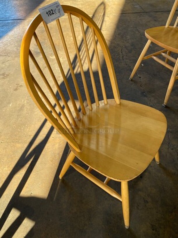 Brown Wooden Dining Chairs! 4x Your Bid! - Image 2 of 5