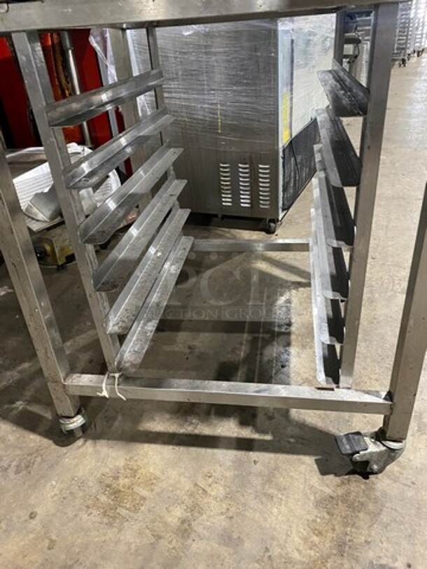 Turbo Fan Commercial Electric Powered Convection Oven! With View Through Door! With Pan Rack Underneath! All Stainless Steel! On Casters! Model: E32D5 SN: 755796 208V - Image 8 of 9