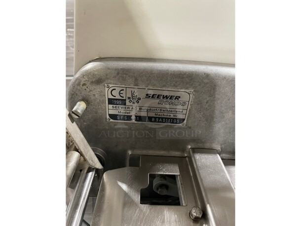 Sweet! Rondo Seewer Commercial Floor Style Automatic Adjustable/Reversible Dough Sheeter! Stainless Steel Body! Model: SFS611 Serial B9A011105! 208V 3 Phase!  - Image 6 of 12
