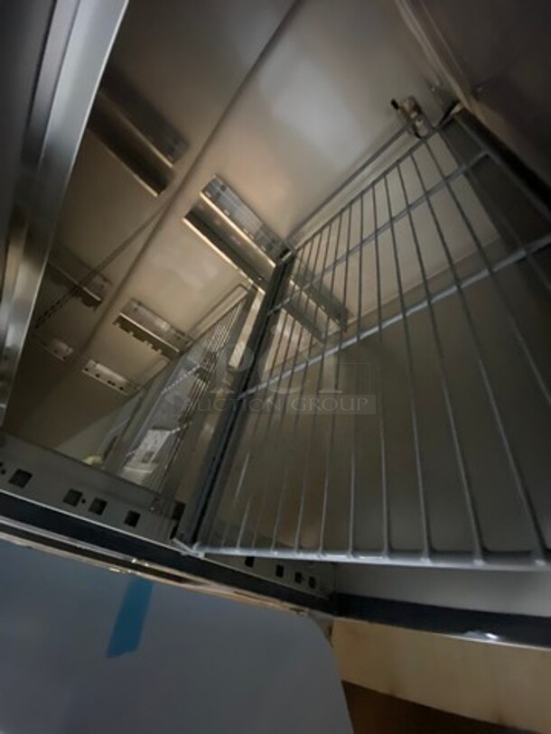 AMAZING! NEW! SCRATCH-N-DENT! Omcan Commercial Refrigerated Italian Style Marble Top Pizza Prep Table! With 3 Door Storage Space Underneath! Poly Coated Racks! All Stainless Steel! Model: PTCN0581 SN: 41145 110V - Image 9 of 12