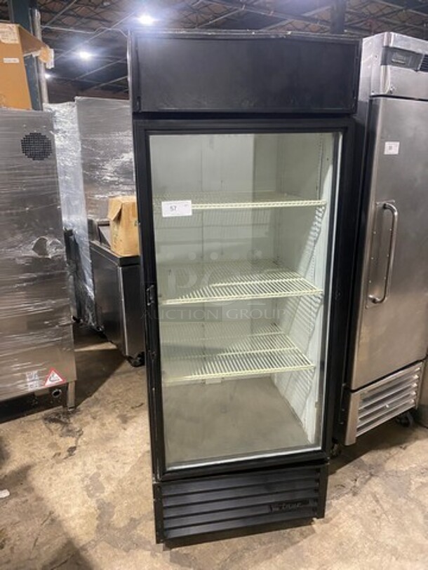 True Commercial Single Door Reach In Cooler Merchandiser! With View Through Door! Poly Coated Racks! Model: GDM26HL SN: 11377445 115V 60HZ 1 Phase - Image 1 of 8