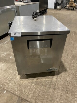Amazing! All Stainless Steel True Freezer!1 Door Lowboy/worktop Cooler! Model TU-27F-HC Serial 972243