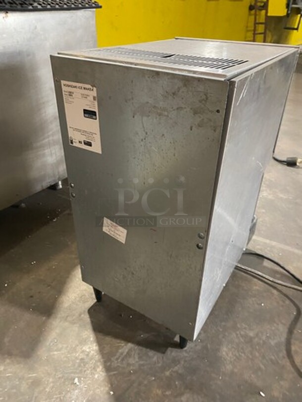 WOW! Hoshizaki Commercial Countertop Refrigerated Ice Maker/Dispenser And Water Dispenser! All Stainless Steel! On Legs! Model: DCM270BAH SN: G01849B 115V 60HZ 1 Phase - Image 4 of 8