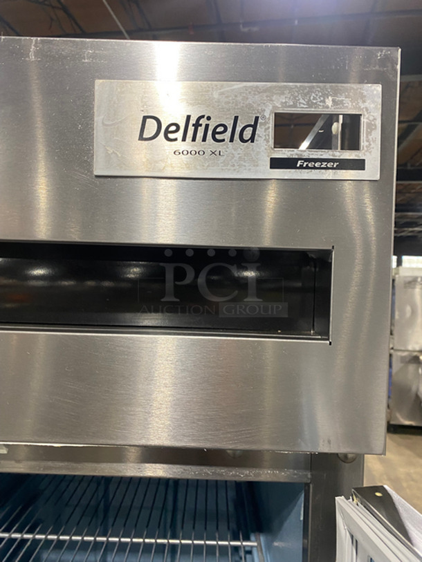 Delfield Commercial Single Door Reach In Freezer! With Poly Coated Racks! Solid Stainless Steel! On Casters! Model: 6125XLSPP2 SN: 1501152000013 115V 60HZ 1 Phase - Image 7 of 8