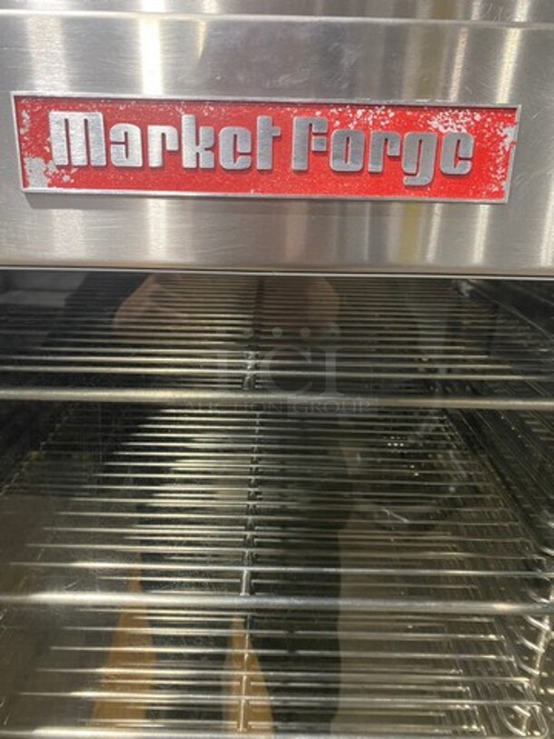 WOW! Market Forge Commercial Electric Powered Combi Oven Steamer! With Pan Rack Storage Space Underneath! All Stainless Steel! On Legs! WORKING WHEN REMOVED! Model: MFC101SAA SN: 112097HD051S 208V 60HZ 1 Phase - Image 8 of 9