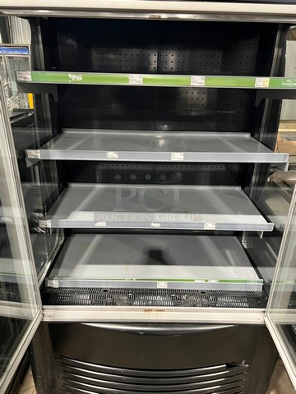 AHT Commercial Refrigerated Open Grab-N-Go Display Case! Neon Interior Lighting! Model: ACXLULLED SN: 29792000025561 208/230V 60HZ 1 Phase! Working When Removed!  - Image 5 of 11