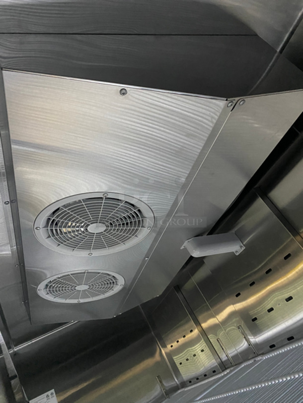 COOL! LIKE NEW! BARELY USED! LATE MODEL! 2021 Atosa 3 Door Reach In Freezer Merchandiser! With View Through Doors! Poly Coated Racks! On Casters! Still Under Manufacturers Warranty! Model: MCF8728GR SN: MCF8728GRAUS100321032100C40002 115/208/230V 60HZ 1 Phase - Image 7 of 9