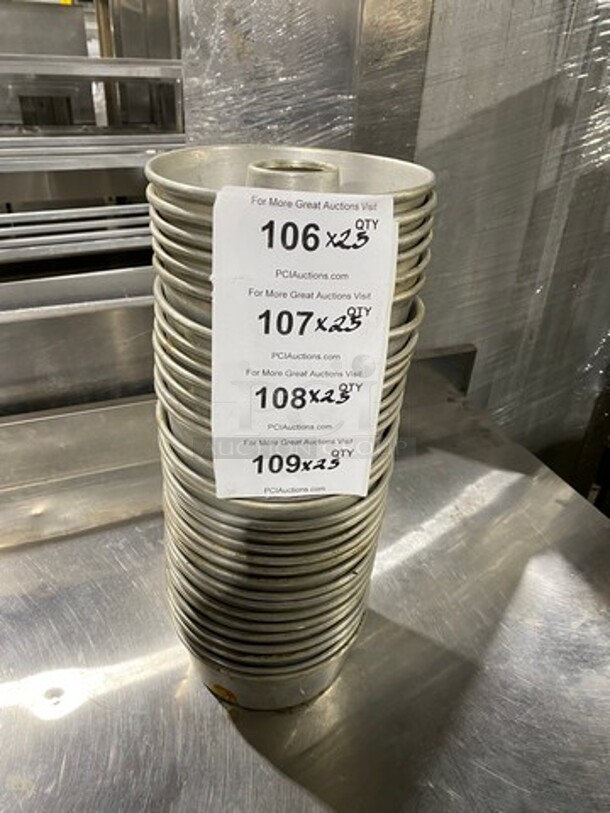 Stainless Steel Cake Pan Molds! 25x Your Bid! - Image 1 of 6