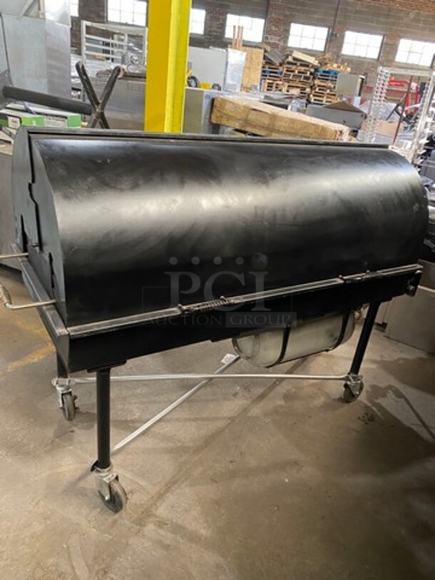 WOW! Belson Porta Grill LP Powered BBQ Grill! On Casters! WORKING WHEN REMOVED! Model: PG2460II SN: 4459 - Image 3 of 9