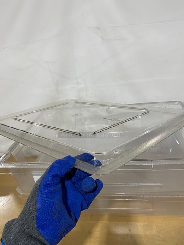 Cambro Clear 18X26 Poly Food Storage Box With Lid! MODEL 1826CCW 2X Your Bid! - Image 4 of 7