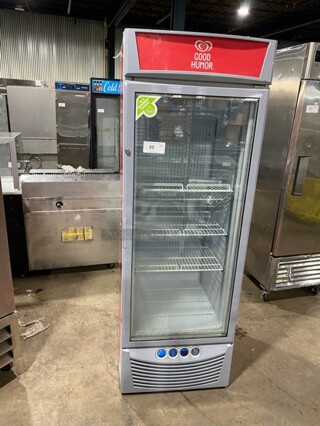 AWESOME! Iarp Commercial Single Door Reach In Ice Cream Merchandiser! With Poly Coated Racks! 110-120V! Model: EIS553 SN: 15FE93319!