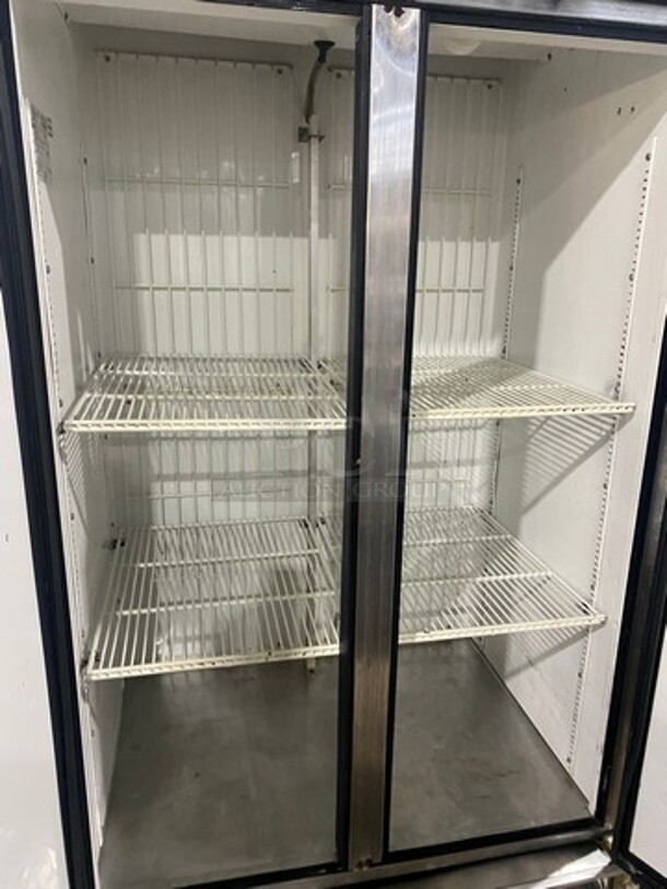 COOL! True Commercial 2 Door Reach In Freezer! With Poly Coated Racks! All Stainless Steel! On Casters! Model: T35F SN: 5079245 115V 60HZ 1 Phase - Image 5 of 9