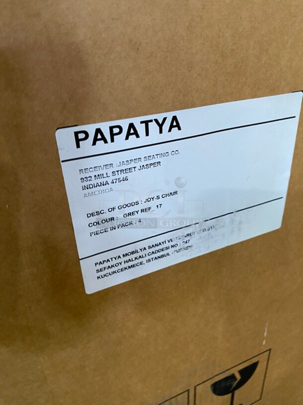 NEW Indoor/Outdoor Papatya Joy-s Grey Chair! 4x Your Bid! - Image 2 of 6