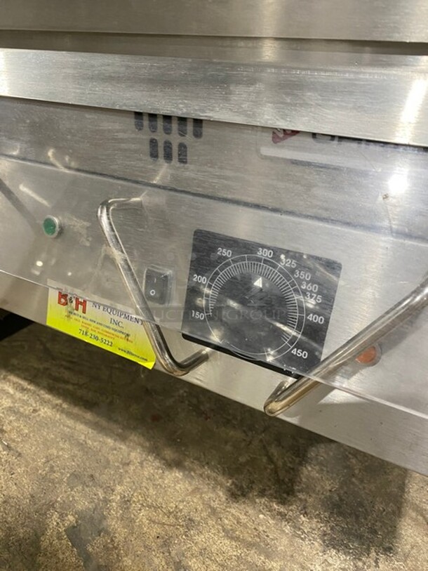 BRAND NEW! OUT OF THE BOX! Garland Commercial Natural Gas Powered Countertop MIRROR SHINE Flat Griddle! With Thermostatic Controls! With Back & Side Splash! All Stainless Steel! On Legs! - Image 7 of 10