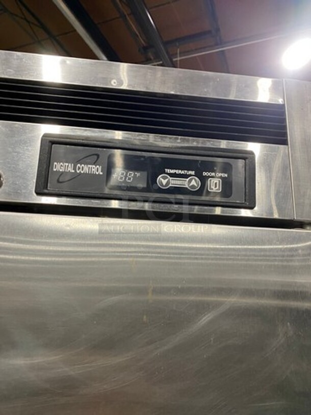 COOL! Maxx Cold Commercial 2 Door Reach In Refrigerator! With Poly Coated Racks! Solid Stainless Steel! On Casters! Model: MCR49FDRE 115V 60HZ 1 Phase - Image 9 of 10