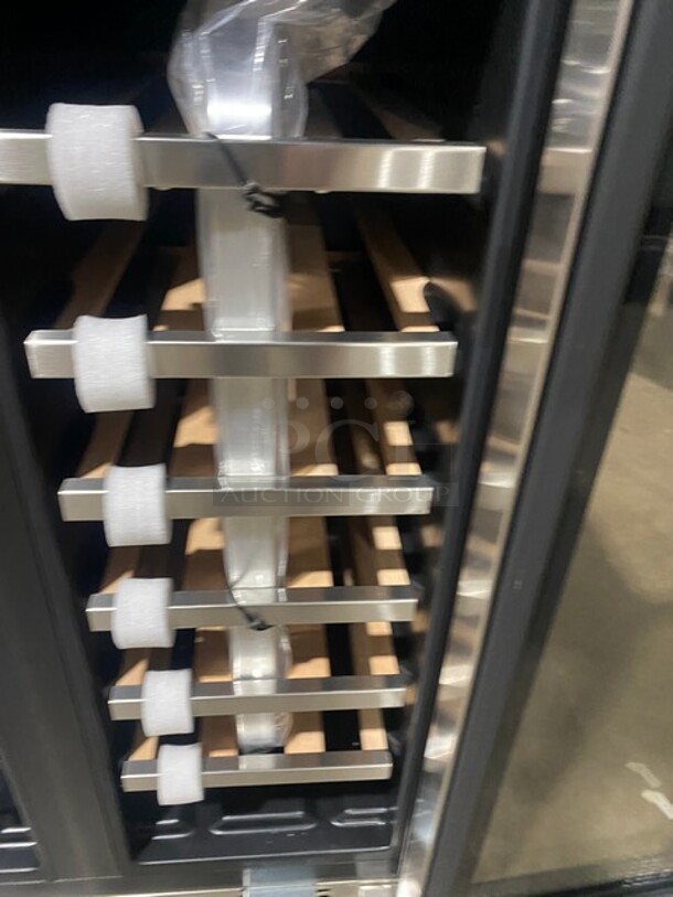 NEW! Whynter Built-In French Door Dual Zone 20 Bottle Wine 60 Can Beverage Cooler Merchandiser! MODEL BWB-2060FDS  115V 1PH - Image 6 of 9