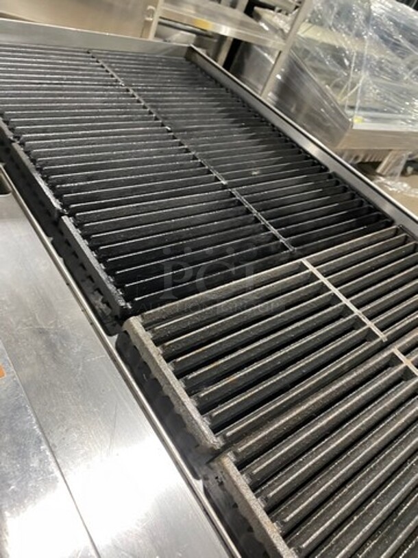 CPG Commercial Countertop Natural Gas Powered Char Broiler Grill! With Back And Side Splashes! All Stainless Steel! On Small Legs! - Image 7 of 11