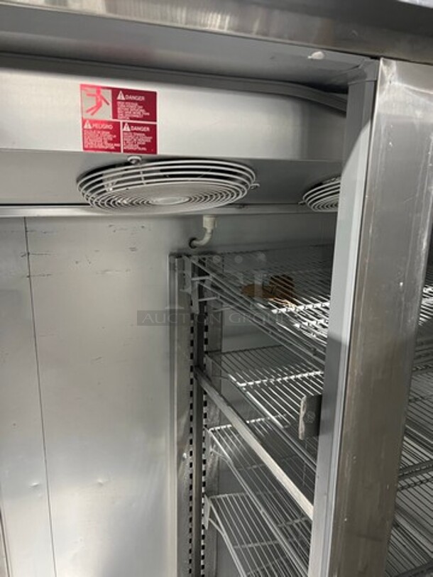 Master Bilt Commercial 2 Door Reach In Freezer! With Poly Coated Racks! All Stainless Steel! On Casters! Model: IHC48 SN: PV496199 115/208/230V 60HZ 1 Phase - Image 7 of 11