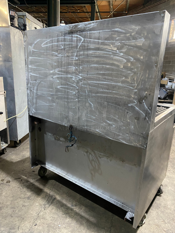 WOW! Jade Range Natural Gas Powered Char Broiler Grill! With Underneath Shelf Storage! With Raised Back Splash! All Stainless Steel! On Casters! - Image 4 of 10