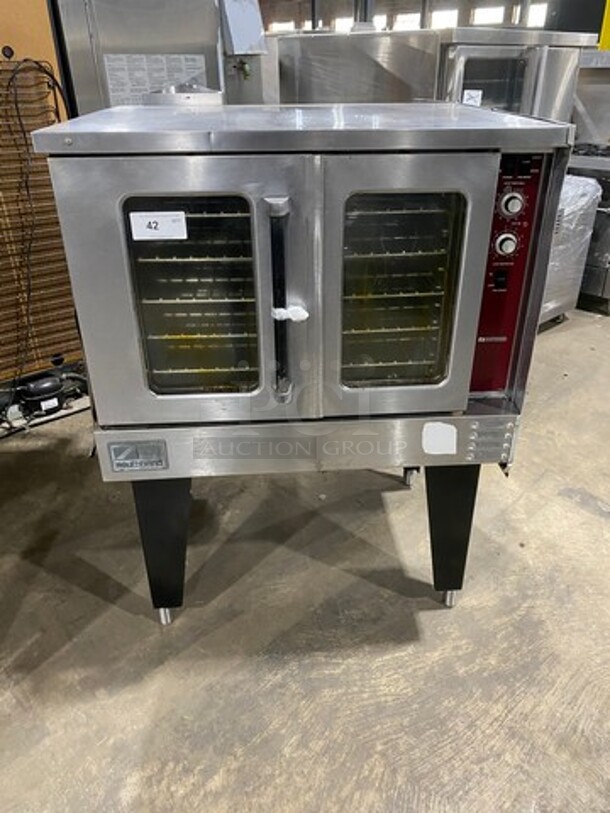 Southbend Natural Gas Powered Single Deck Convection Oven! With View Through Doors! Metal Oven Racks! All Stainless Steel! On Legs!