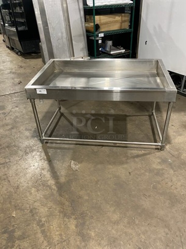 Commercial Ice Cooled Cold Pan! With Drain! All Stainless Steel! On Legs!