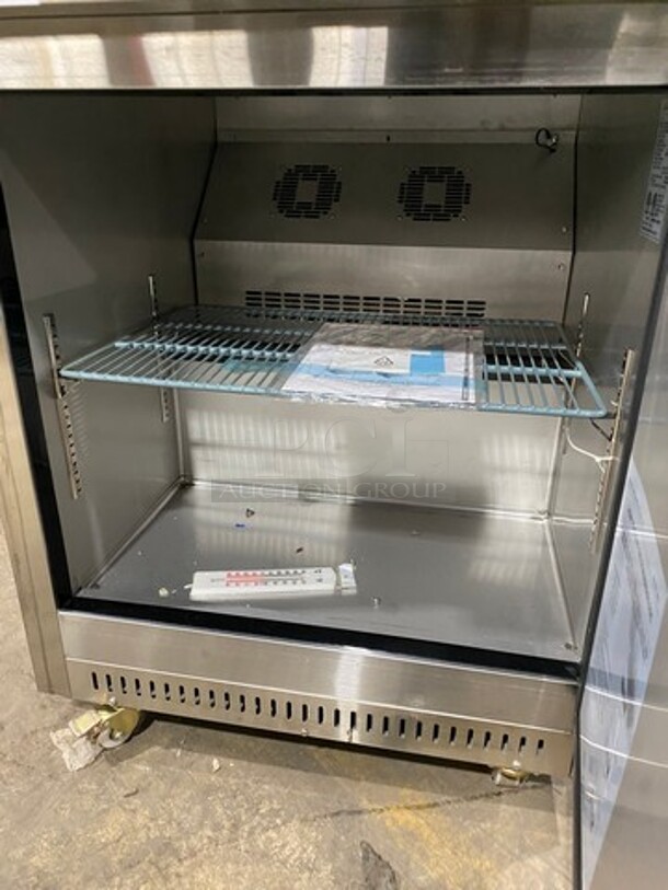 Dukers Commercial Single Door Refrigerated Lowboy/ Worktop Freezer! With Poly Coated Rack! Solid Stainless Steel! Model: DUC29F 115V 60HZ 1 Phase - Image 5 of 7